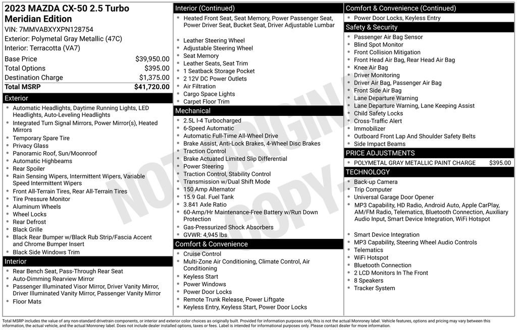 Used 2023 MAZDA CX-50 Meridian Edition image 21
