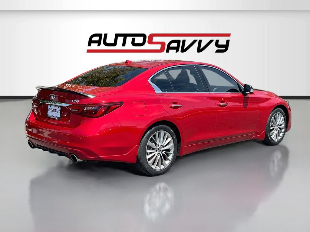 Used 2021 INFINITI Q50 Luxe w/ All Weather Package AWD/4WD image 7