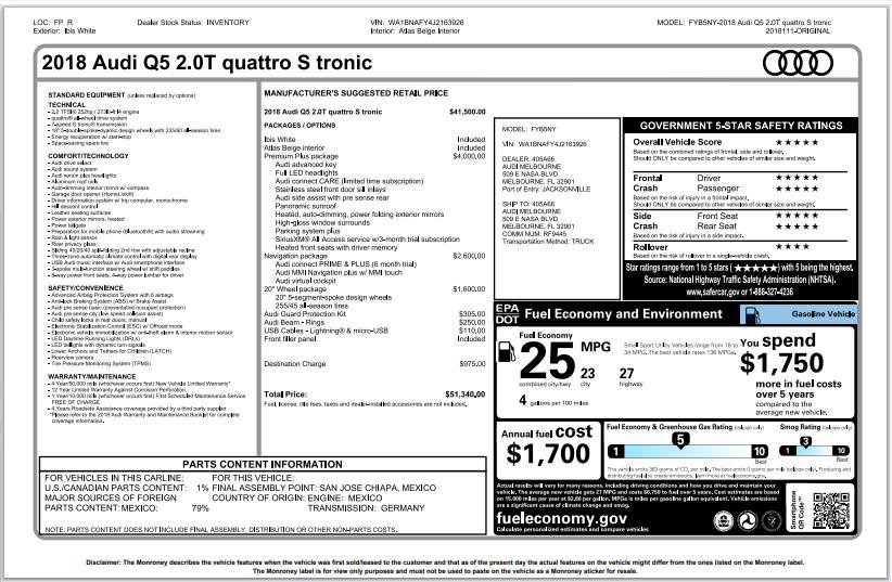 Used 2018 Audi Q5 2.0T Premium Plus w/ Premium Plus Package image 3