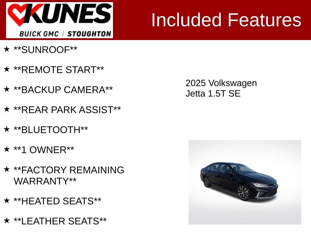 Used 2025 Volkswagen Jetta SE image 2