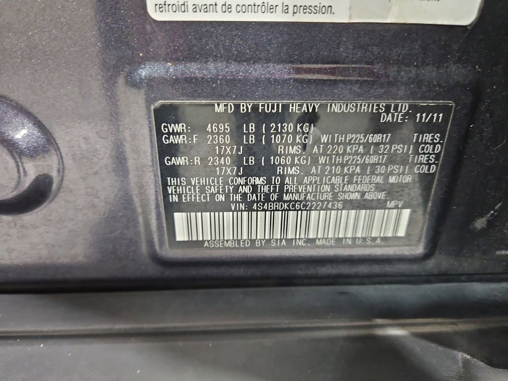 Used 2012 Subaru Outback 3.6R Limited w/ Moonroof Pkg image 30