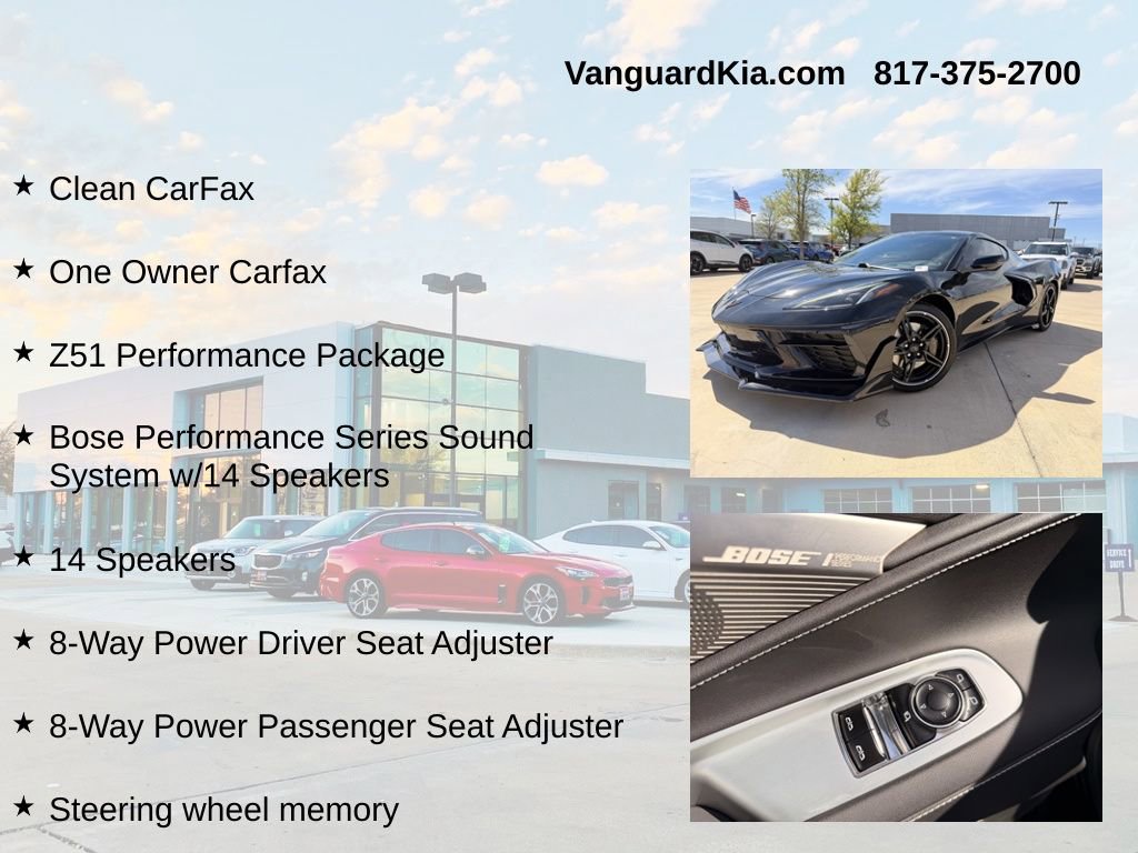 Used 2023 Chevrolet Corvette Stingray Preferred Cpe w/ Z51 Performance Package image 6