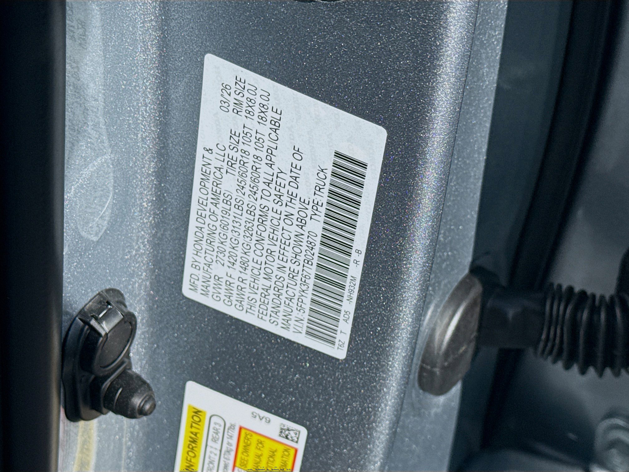 New 2026 Honda Ridgeline TrailSport image 28