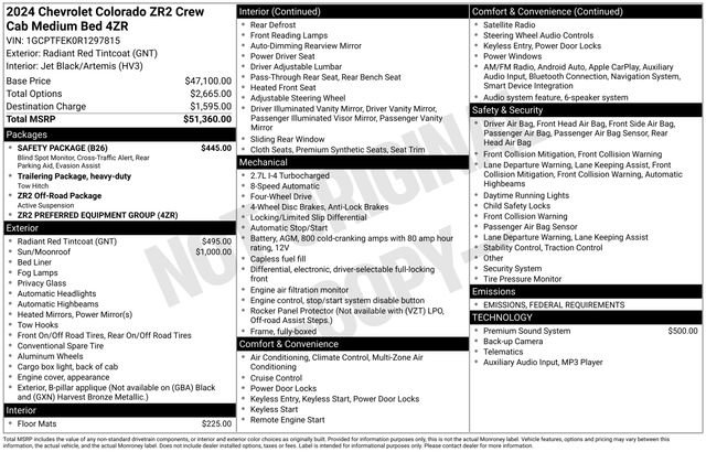 Certified 2024 Chevrolet Colorado ZR2 w/ Safety Package image 7