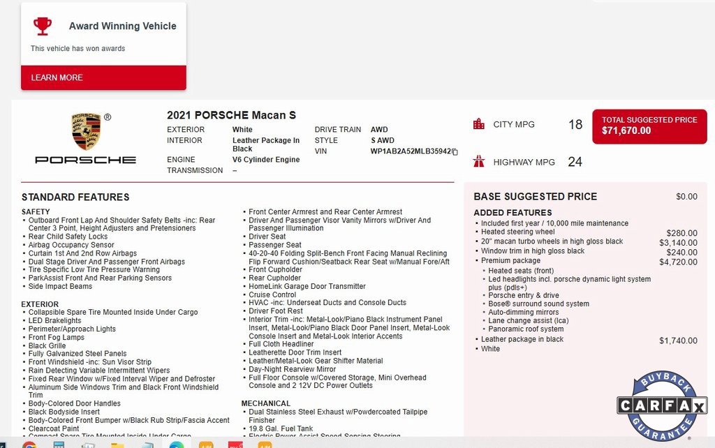 Used 2021 Porsche Macan S w/ Premium Package image 5