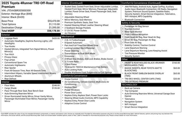 Used 2025 Toyota 4Runner TRD Off-Road Premium AWD/4WD image 5