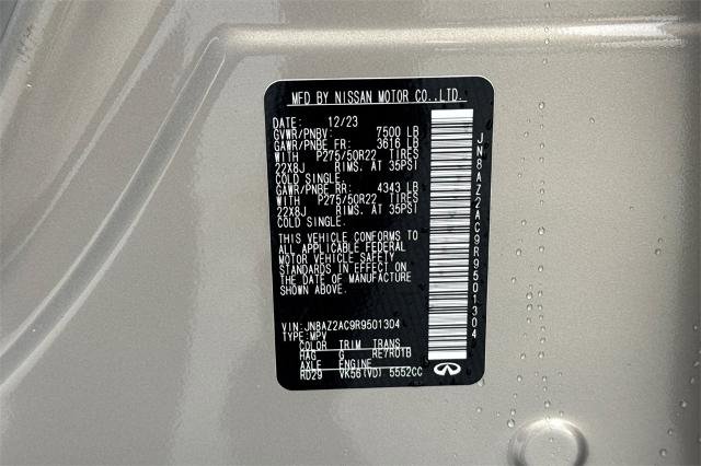 Certified 2024 INFINITI QX80 Premium Select w/ Cargo Package image 29