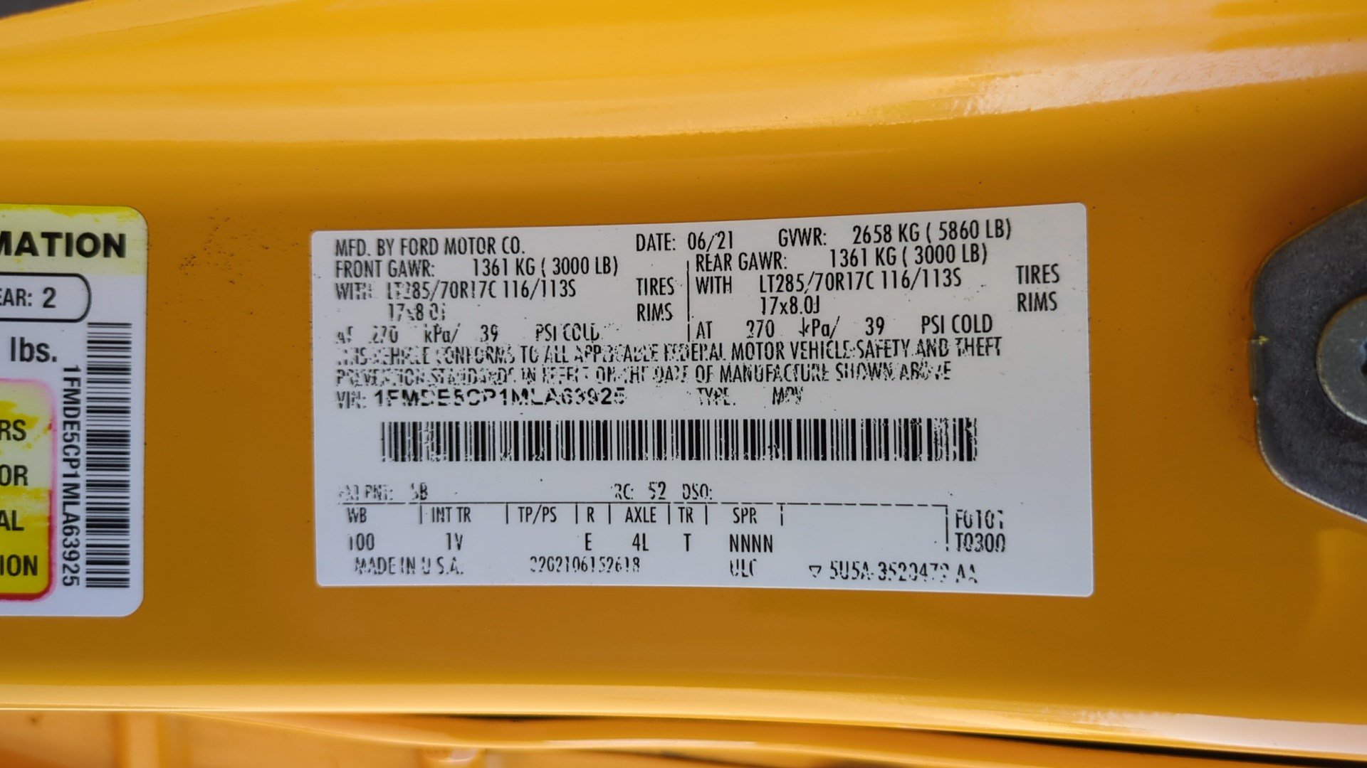 Used 2021 Ford Bronco Badlands AWD/4WD image 34