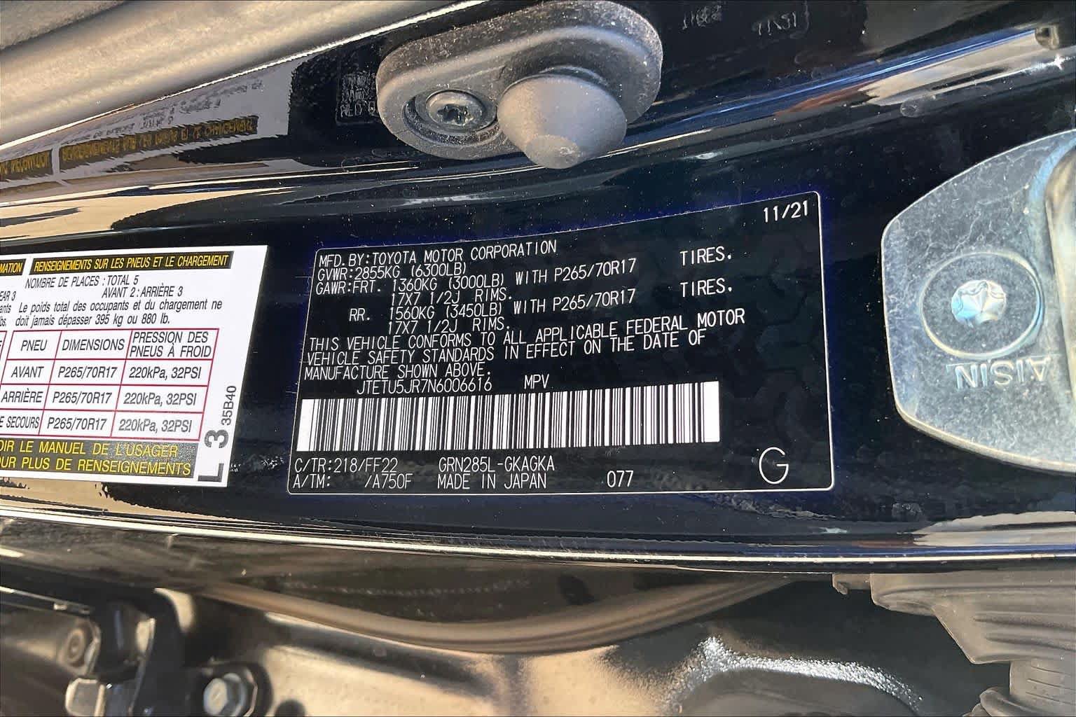 Used 2022 Toyota 4Runner Trail Special Edition AWD/4WD image 34