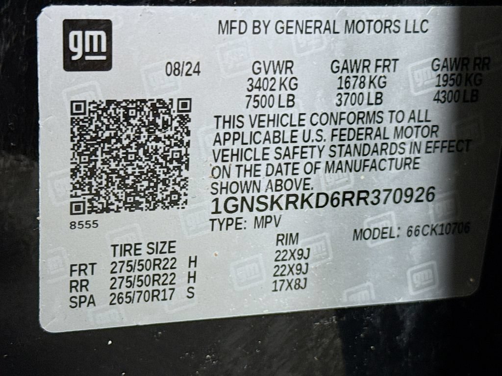 Used 2024 Chevrolet Tahoe RST w/ Luxury Package AWD/4WD image 34