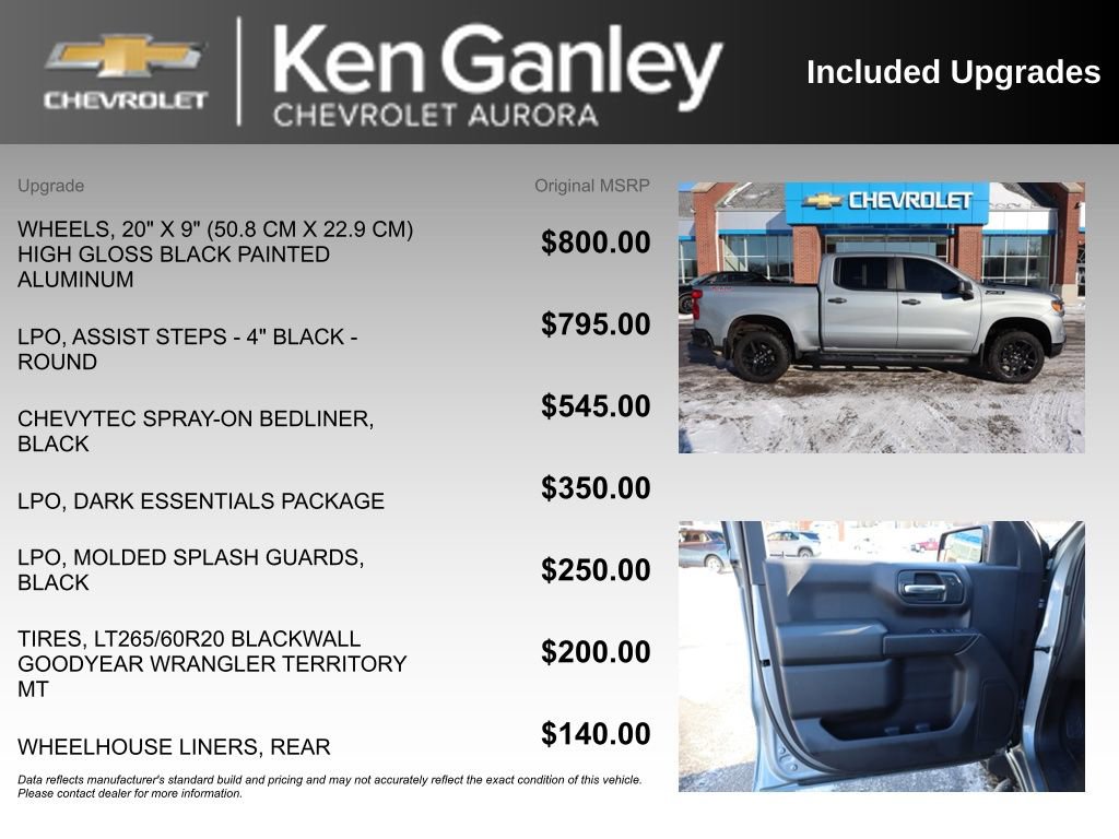 Used 2024 Chevrolet Silverado 1500 Custom Trail Boss w/ LPO, Dark Essentials Package image 6