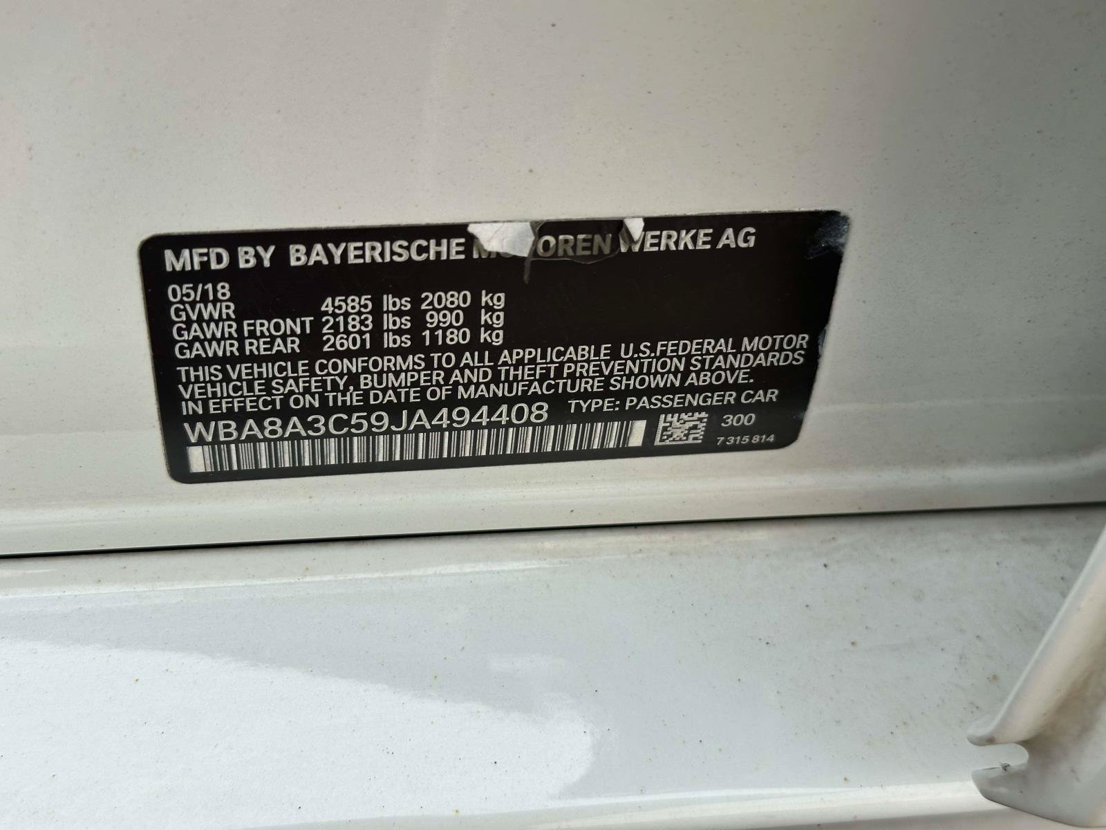 Used 2018 BMW 320i xDrive Sedan w/ Convenience Package AWD/4WD image 17
