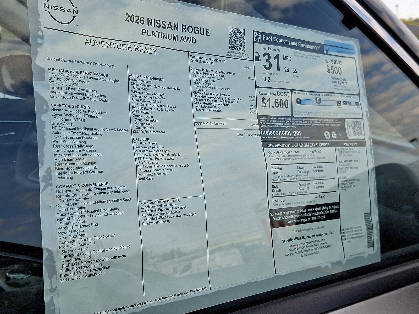 New 2026 Nissan Rogue Platinum image 5