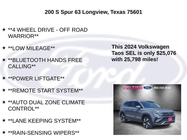 Used 2024 Volkswagen Taos SEL AWD/4WD image 10