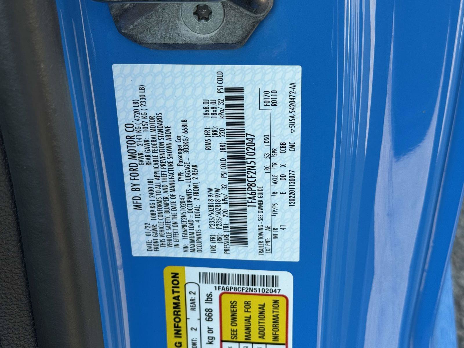 Used 2022 Ford Mustang GT Premium RWD image 36