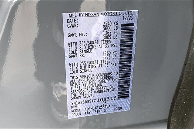 New 2026 Nissan Murano Platinum image 8