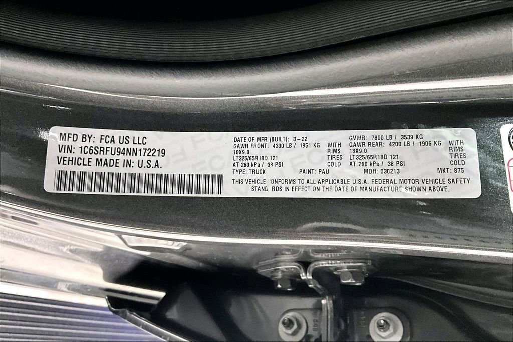 Used 2022 RAM 1500 TRX w/ TRX Level 2 Equipment Group image 44