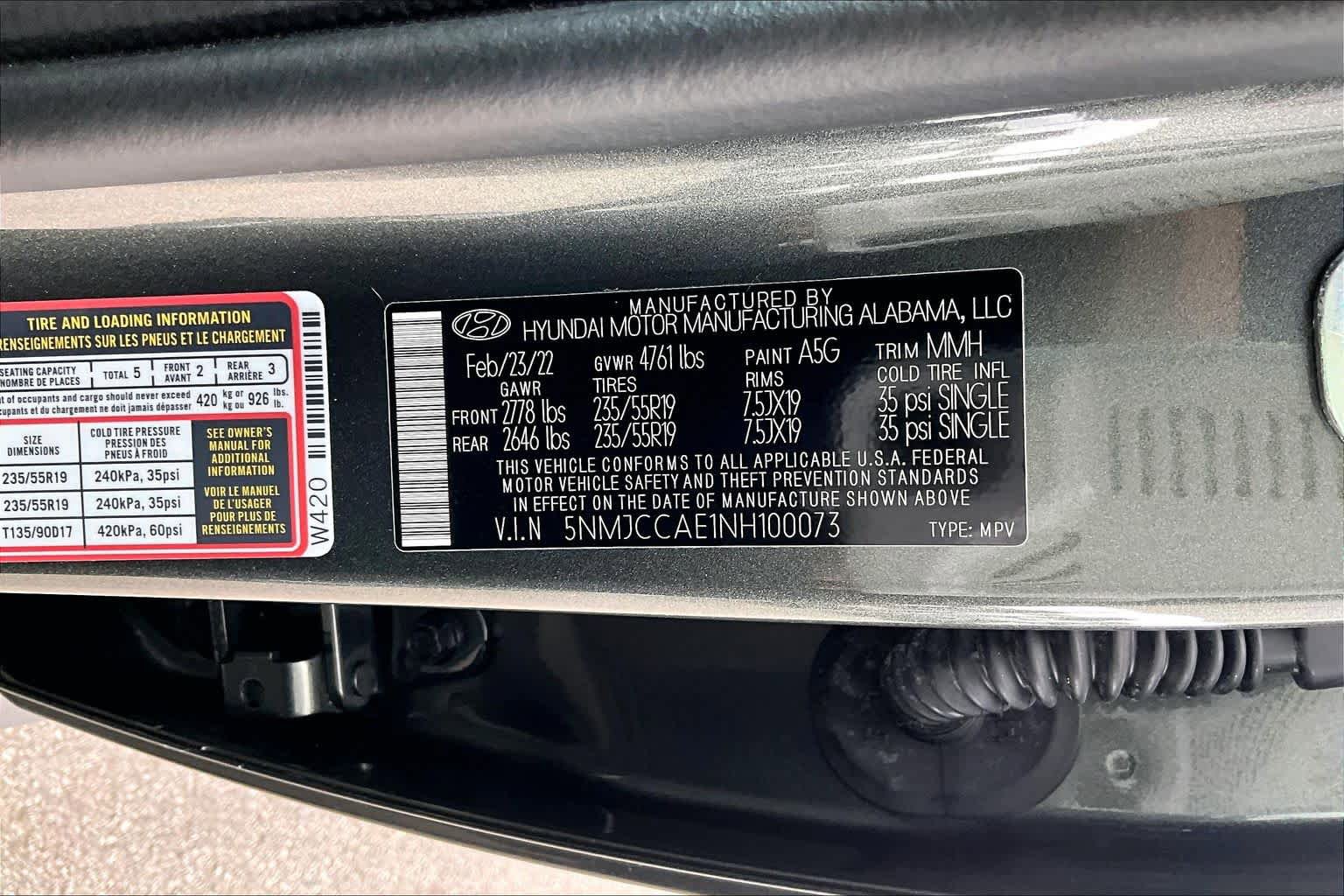 Used 2022 Hyundai Tucson SEL w/ Convenience + Premium Package AWD/4WD image 34