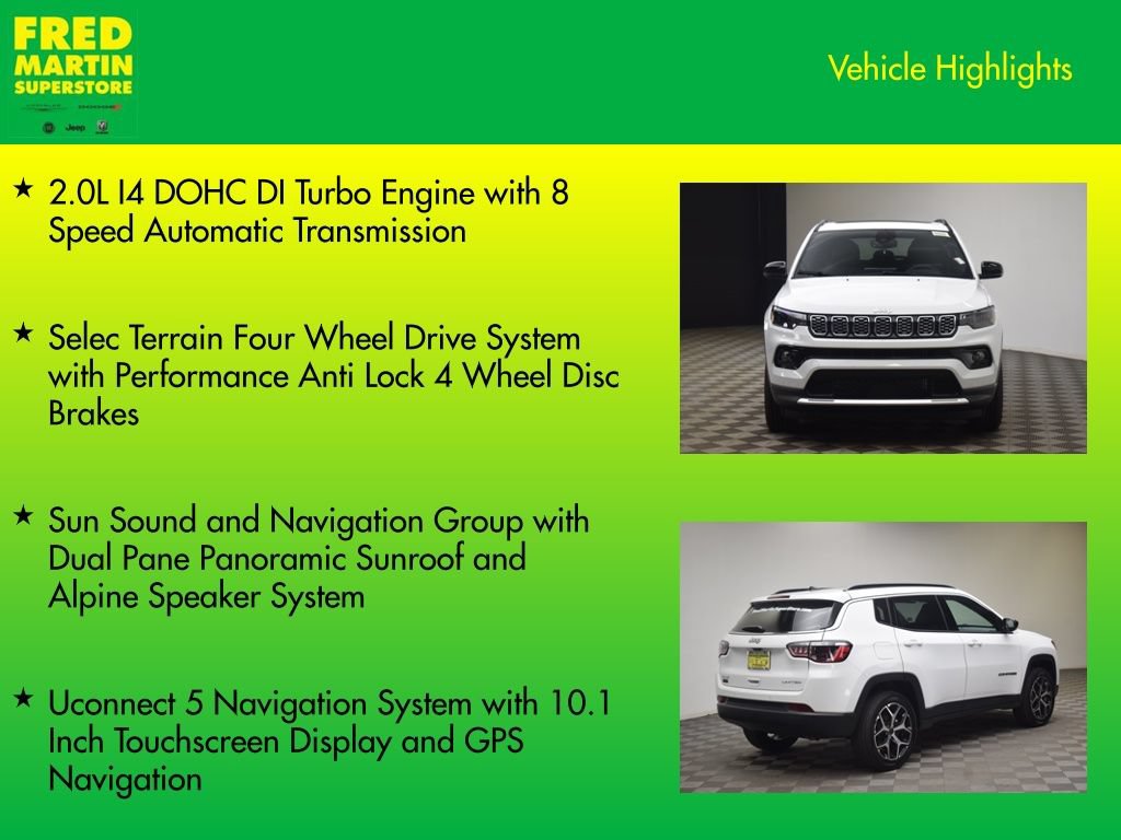 New 2026 Jeep Compass Limited w/ Sun, Sound & Navigation Group AWD/4WD image 7