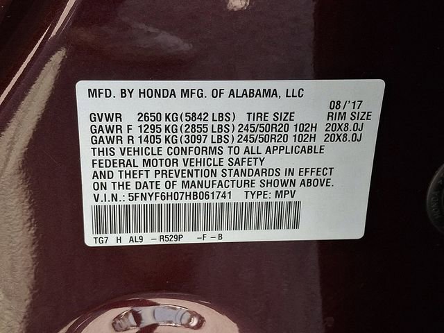Used 2017 Honda Pilot Elite image 29