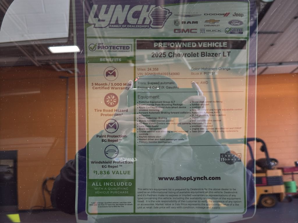 Used 2025 Chevrolet Blazer LT image 37
