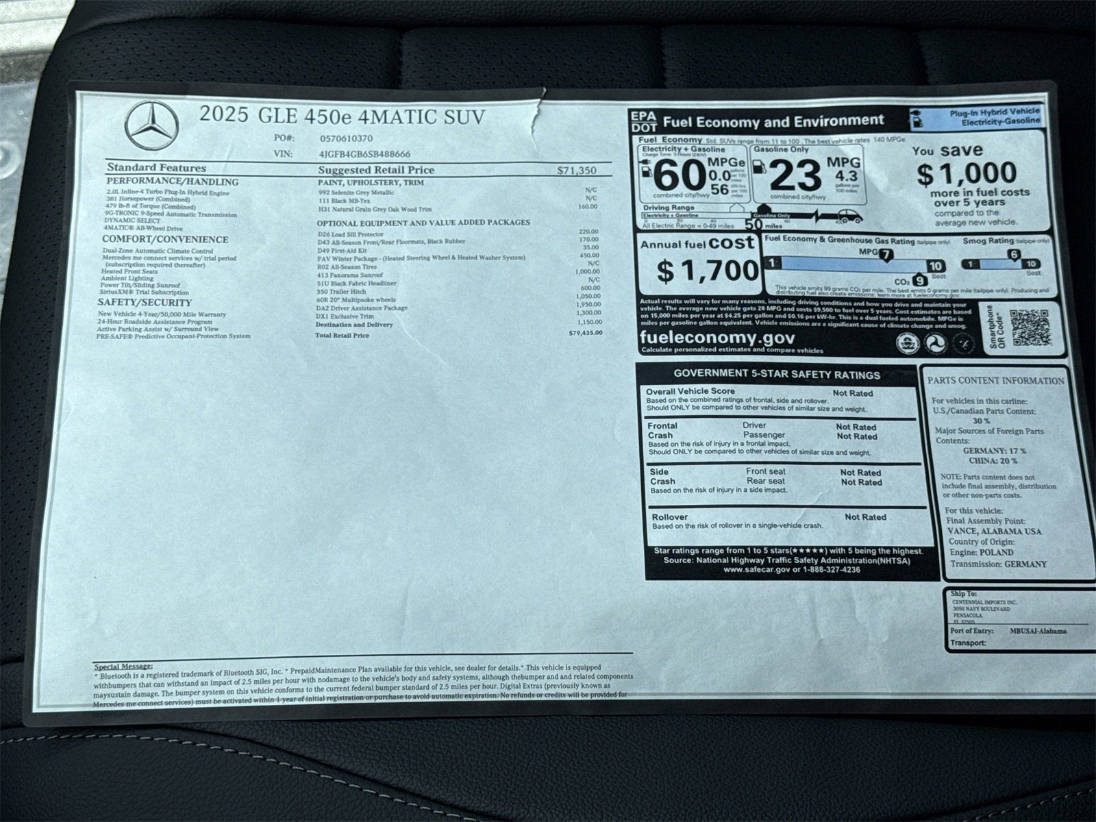 New 2025 Mercedes-Benz GLE 450e 4MATIC image 34