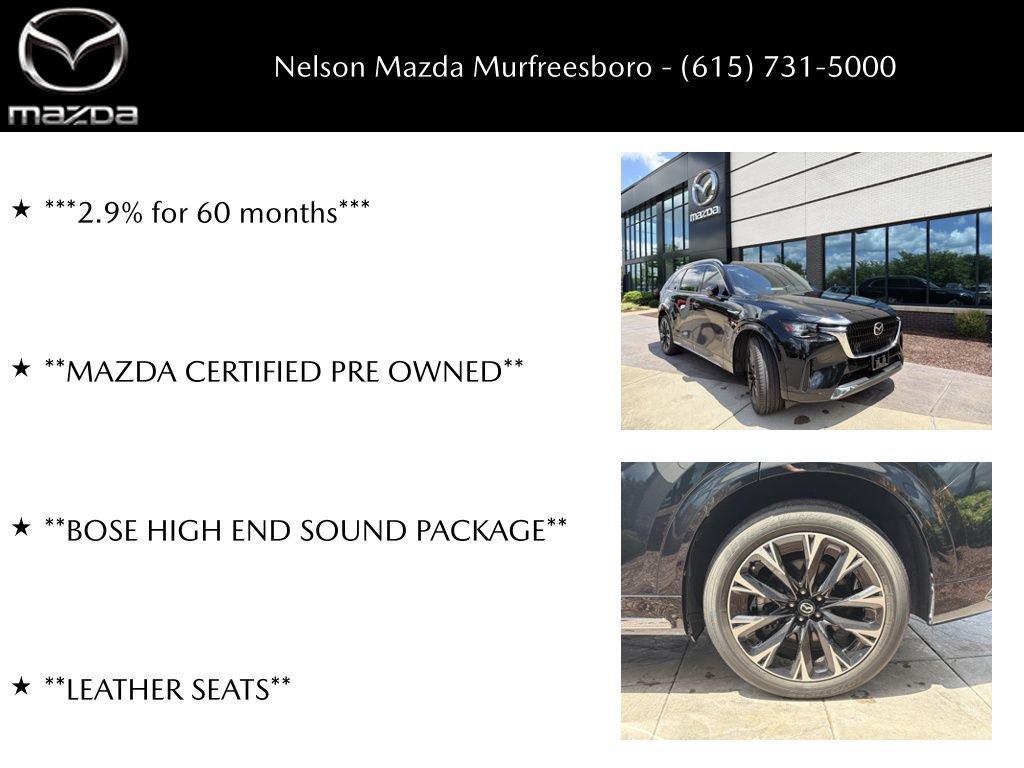 Certified 2024 MAZDA CX-90 3.3 Turbo S w/ Premium Package AWD/4WD image 40
