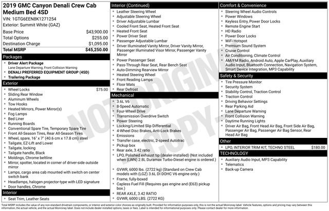 Used 2019 GMC Canyon Denali AWD/4WD image 7