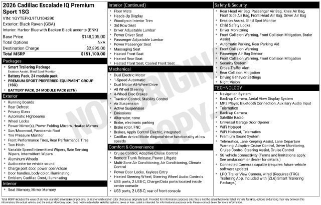 Certified 2026 Cadillac Escalade IQ Sport 2 AWD/4WD image 35