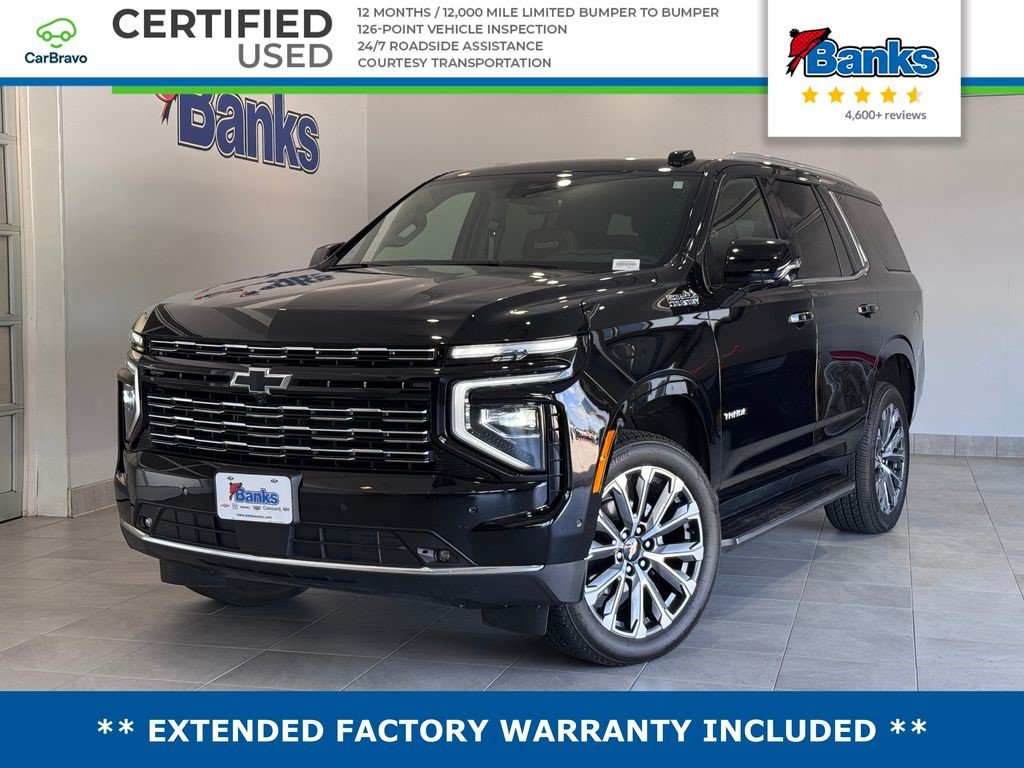 Certified 2025 Chevrolet Tahoe High Country AWD/4WD image 1