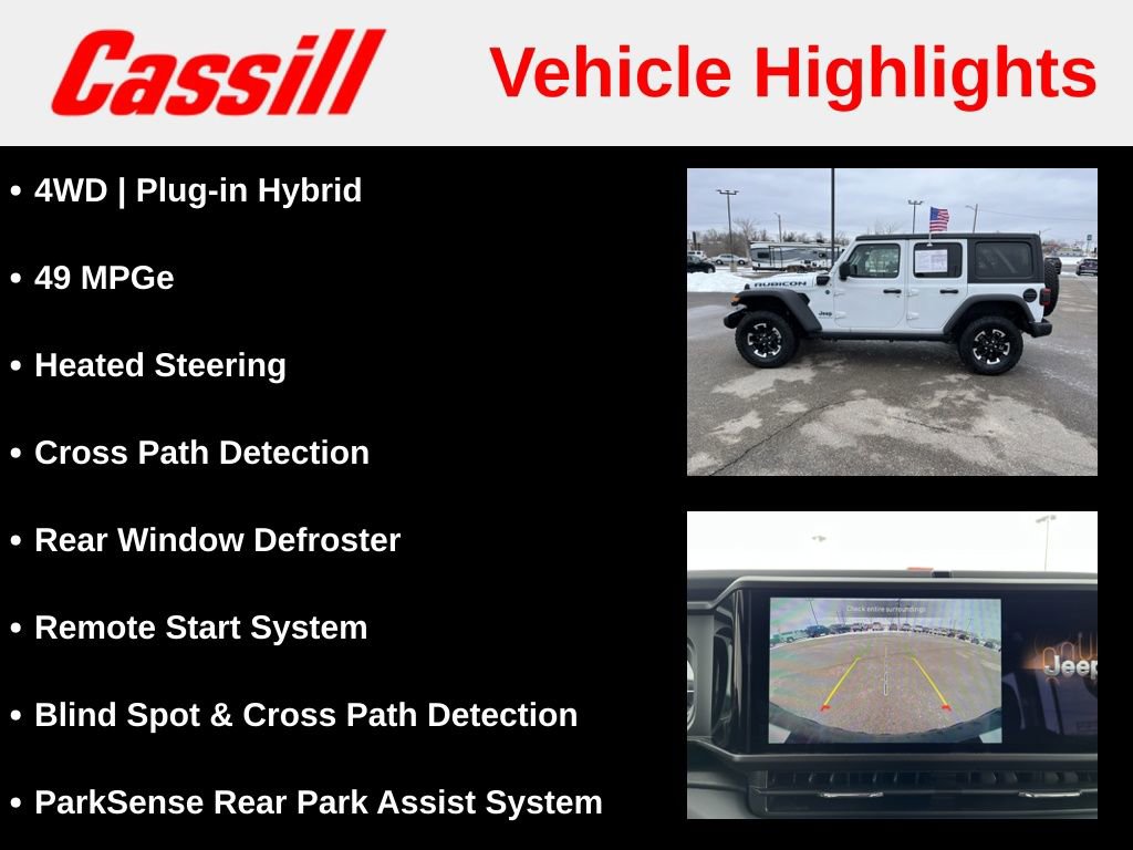 Used 2025 Jeep Wrangler Unlimited Rubicon 4xe w/ Safety Group image 7