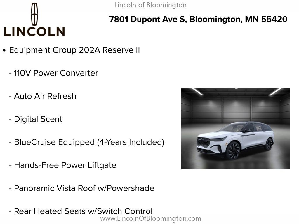 New 2026 Lincoln Nautilus Reserve w/ Jet Appearance Package image 5