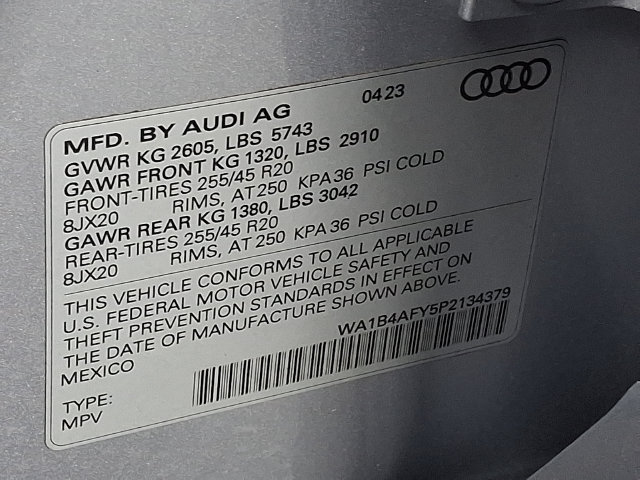 Certified 2023 Audi SQ5 Premium Plus AWD/4WD image 27