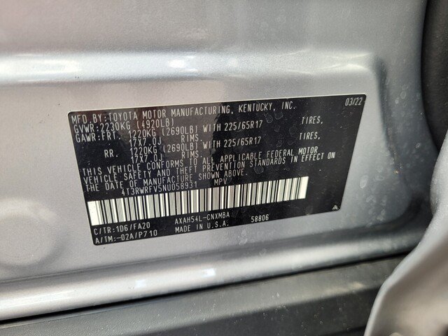 Used 2022 Toyota RAV4 XLE w/ Convenience Package AWD/4WD image 37