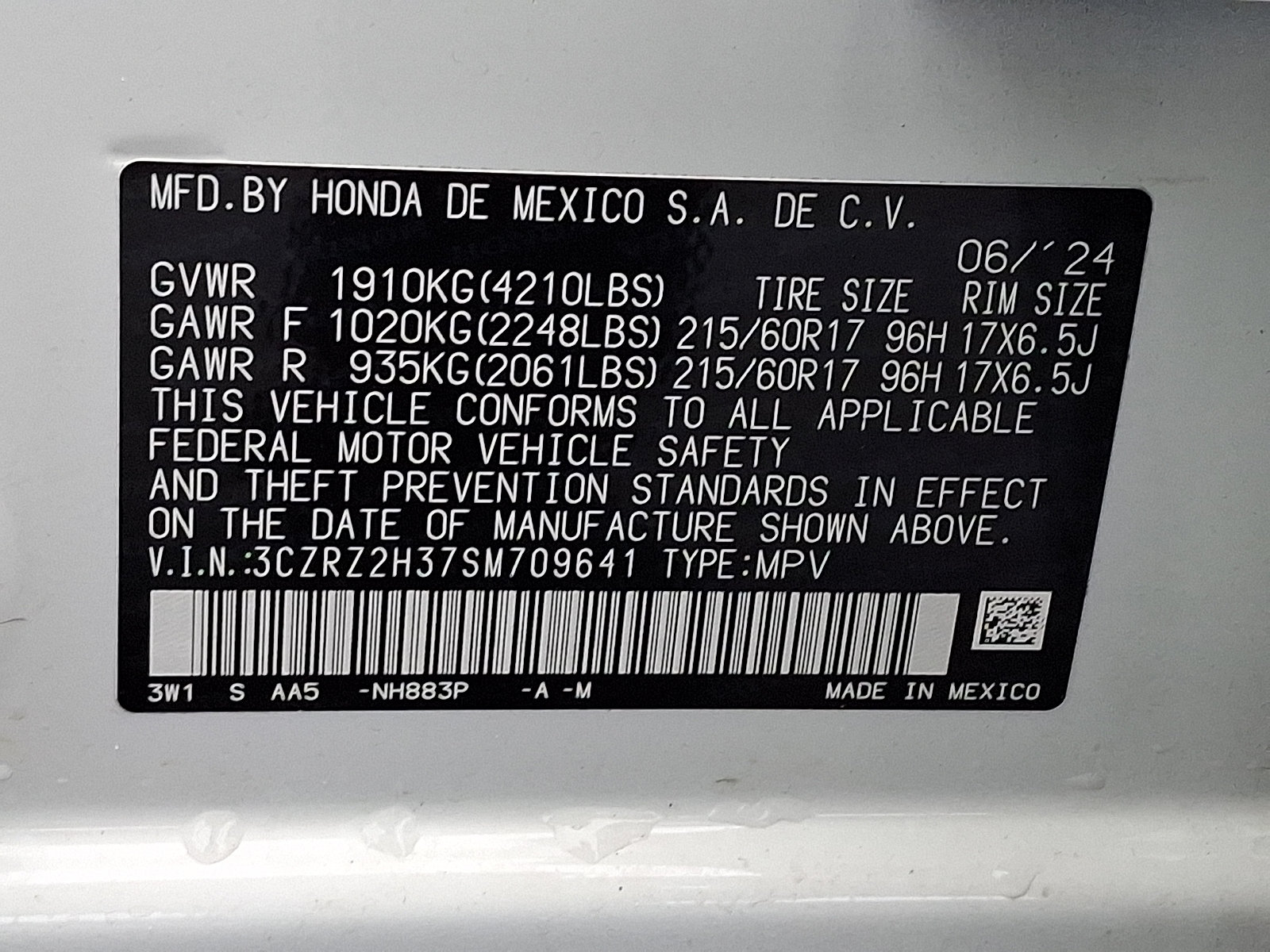 Used 2025 Honda HR-V LX image 27