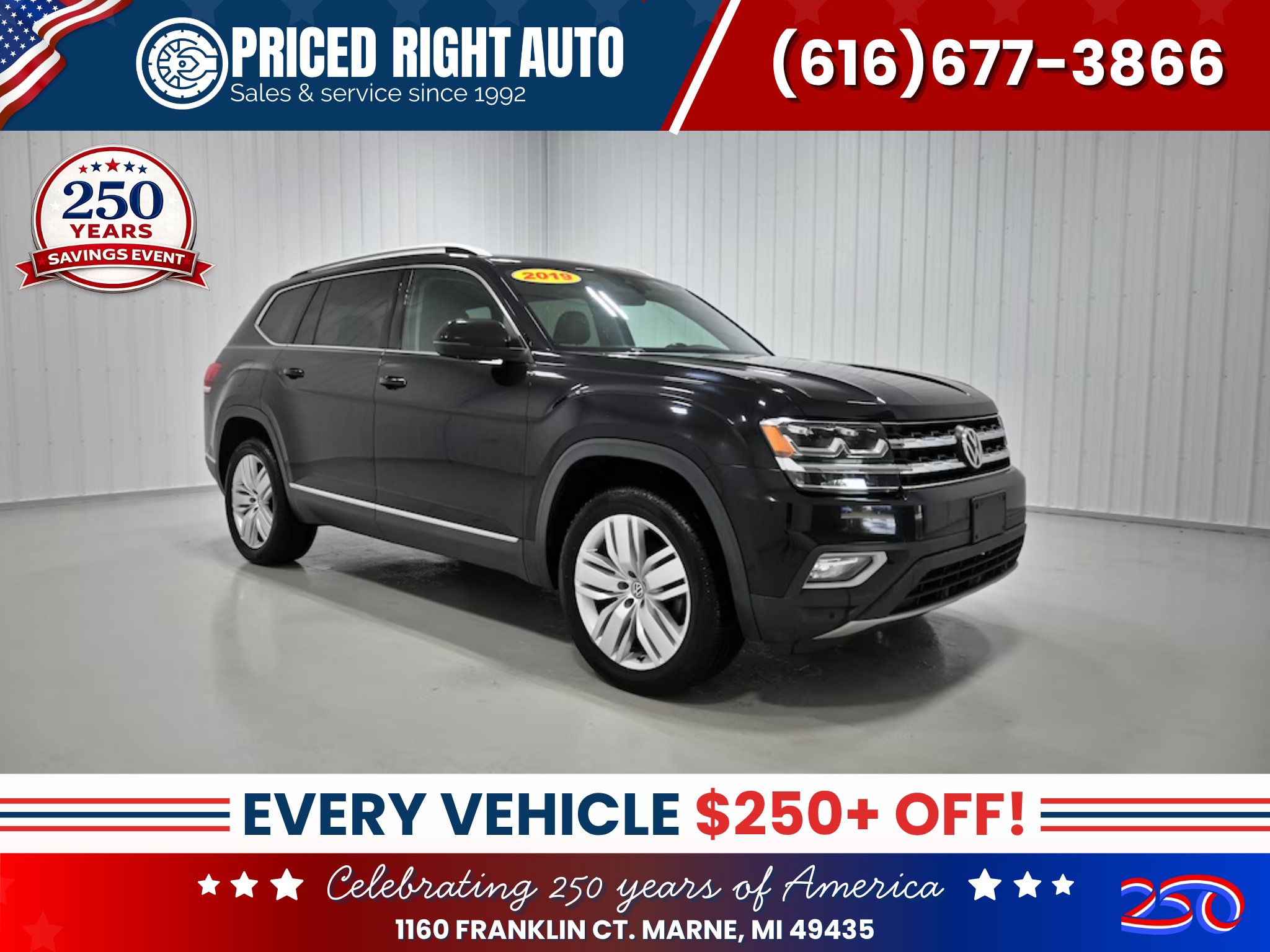 Used 2019 Volkswagen Atlas SEL Premium