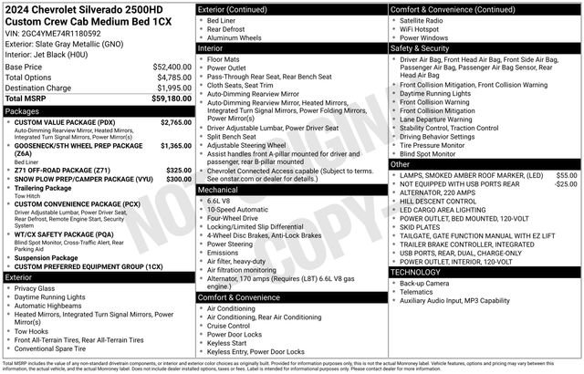 Used 2024 Chevrolet Silverado 2500 Custom w/ Custom Value Package image 61