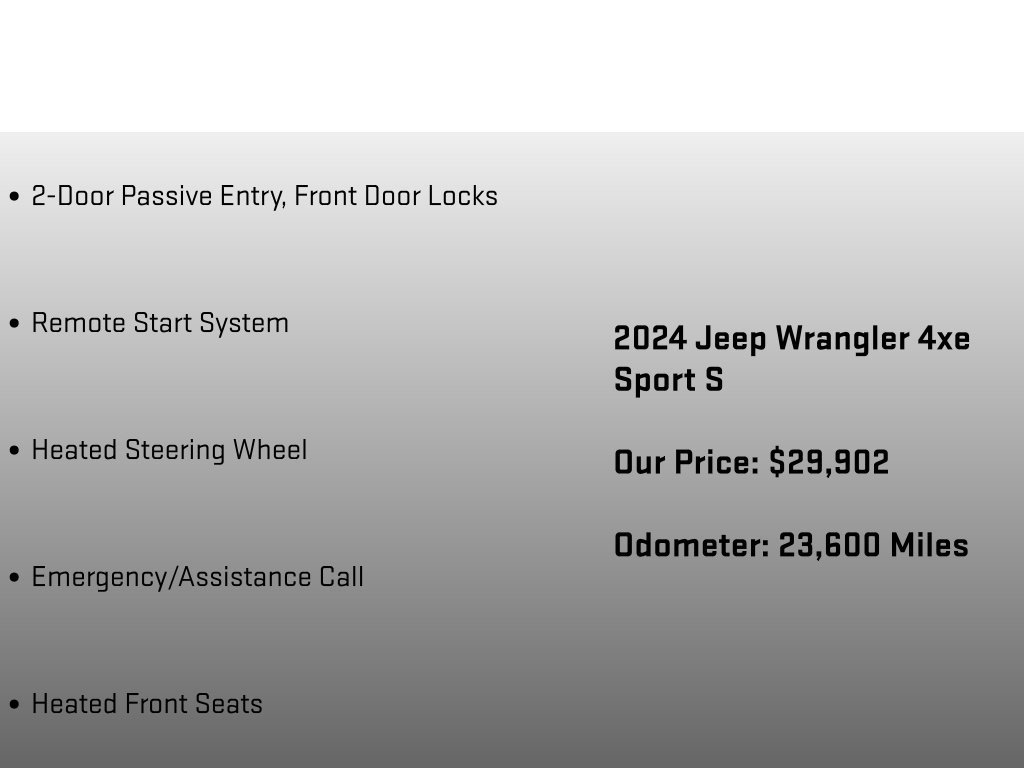 Used 2024 Jeep Wrangler Unlimited w/ Convenience Group AWD/4WD image 18