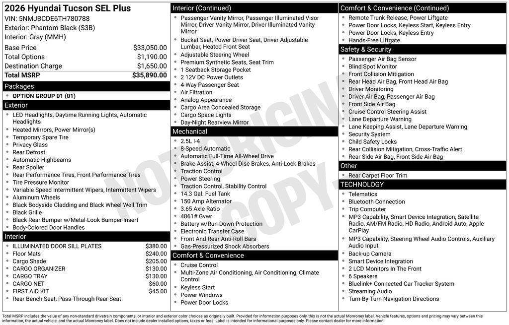 New 2026 Hyundai Tucson SEL Plus AWD/4WD image 22
