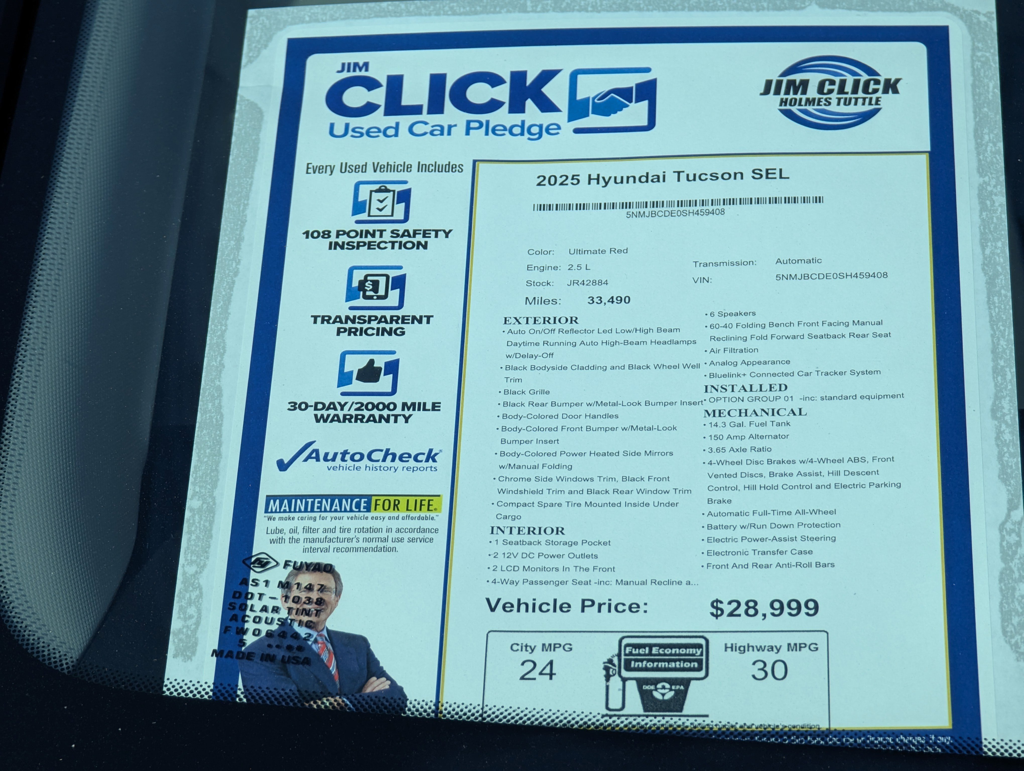 Used 2025 Hyundai Tucson SEL image 13