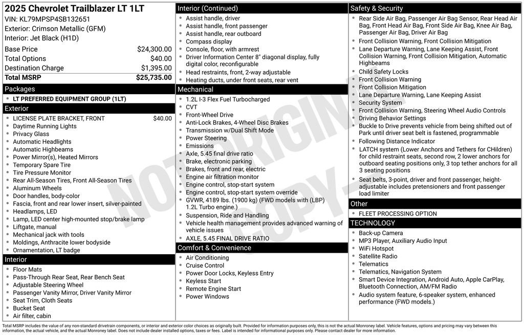 Used 2025 Chevrolet TrailBlazer LT FWD image 11