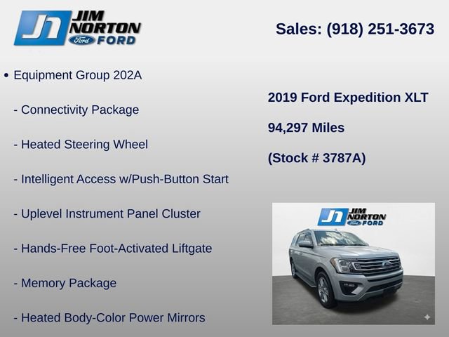 Used 2019 Ford Expedition XLT w/ Equipment Group 202A AWD/4WD image 14