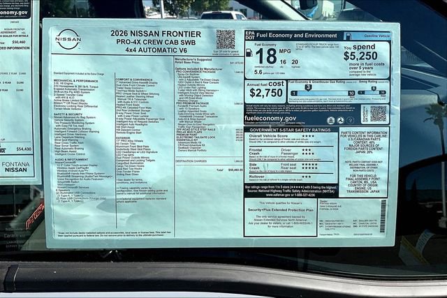 New 2026 Nissan Frontier PRO-4X w/ Pro Premium Package image 14