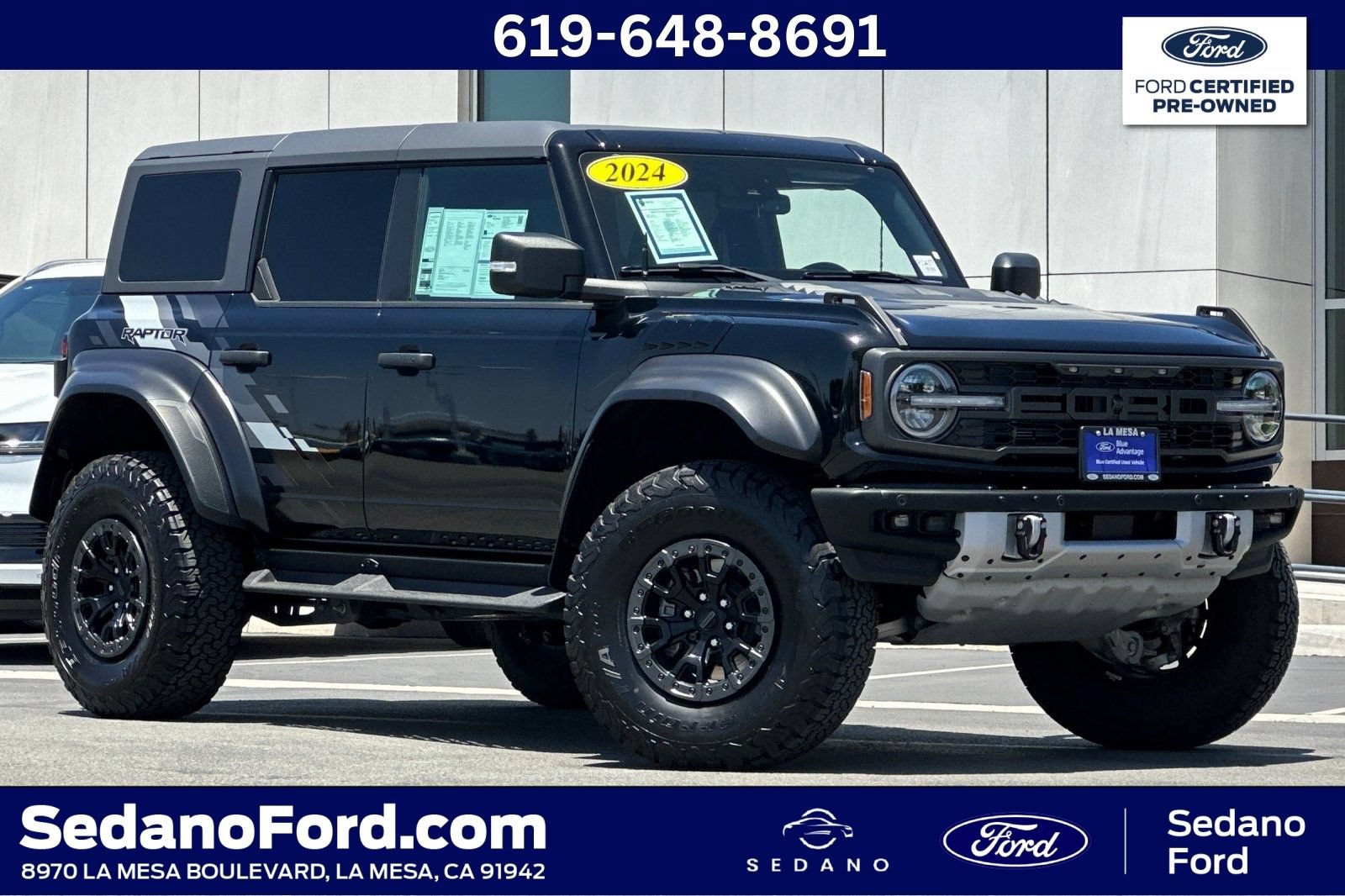 Certified 2024 Ford Bronco Raptor w/ Interior Carbon Fiber Pack 6