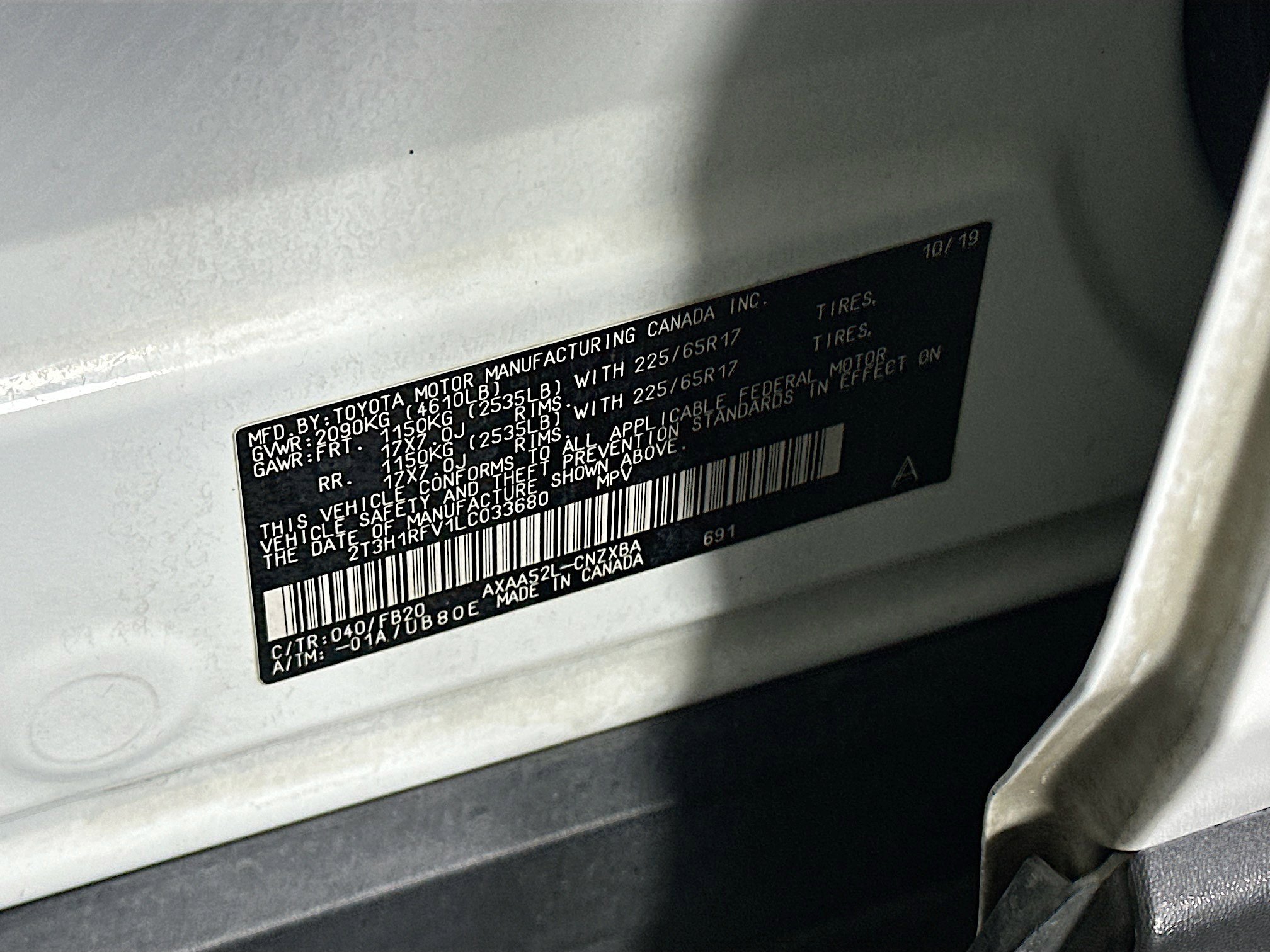 Used 2020 Toyota RAV4 LE FWD image 12