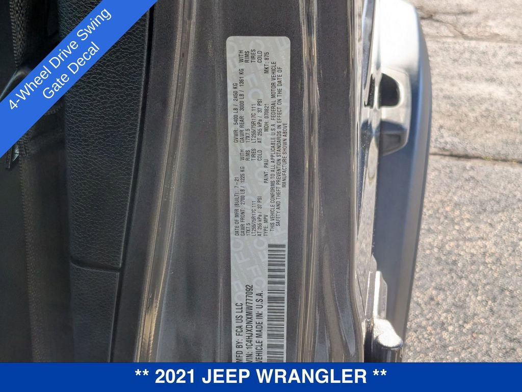 Used 2021 Jeep Wrangler Unlimited Sport image 43