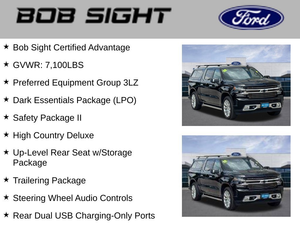 Used 2022 Chevrolet Silverado 1500 High Country w/ LPO, Dark Essentials Package AWD/4WD image 3
