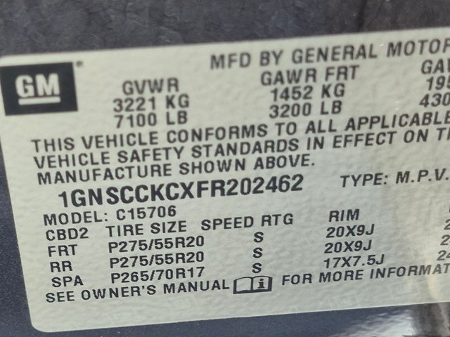 Used 2015 Chevrolet Tahoe LTZ w/ Max Trailering Package RWD image 24