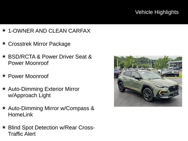 Used 2024 Subaru Crosstrek 2.5i Sport w/ Crosstrek Mirror Package AWD/4WD image 5