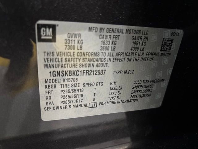 Used 2015 Chevrolet Tahoe LT w/ Max Trailering Package AWD/4WD image 12